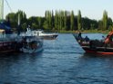 Motor Segelboot mit Motorschaden trieb gegen Alte Liebe bei Koeln Rodenkirchen P147